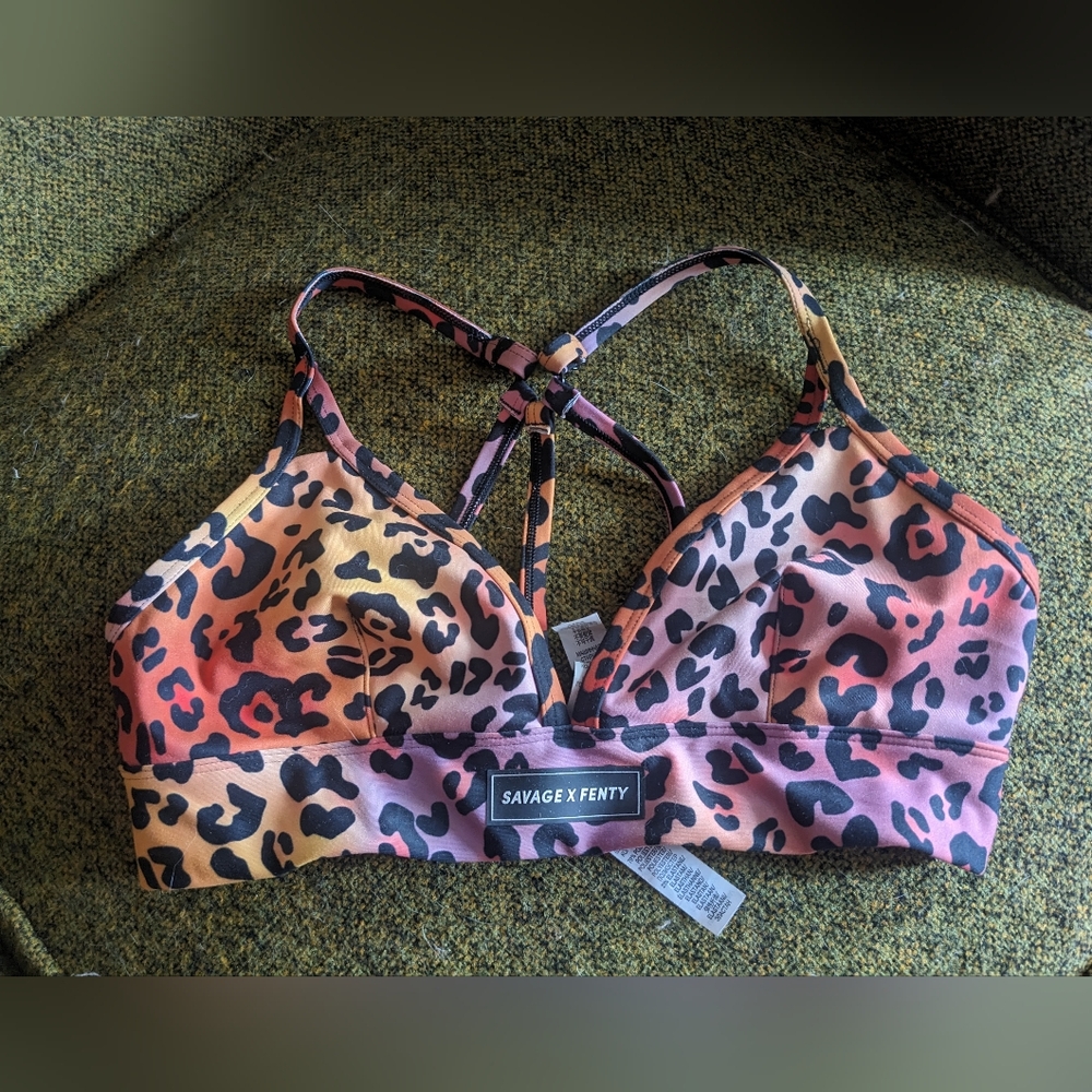 Savage X Fenty Leopard Sports Bra